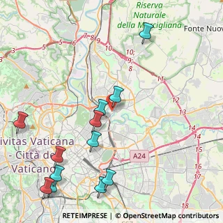 Mappa Via Valfurva, 00141 Roma RM, Italia (5.62083)