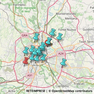 Mappa Via Valdinievole, 00141 Roma RM, Italia (5.76)