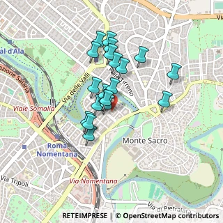 Mappa Via Valdinievole, 00141 Roma RM, Italia (0.361)