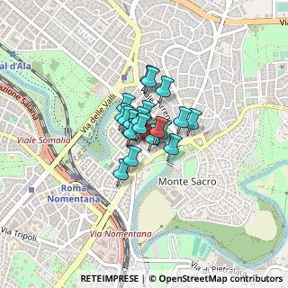 Mappa Via Valdinievole, 00141 Roma RM, Italia (0.2125)