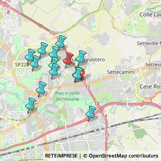 Mappa Via Smerillo, 00156 Roma RM, Italia (1.91571)