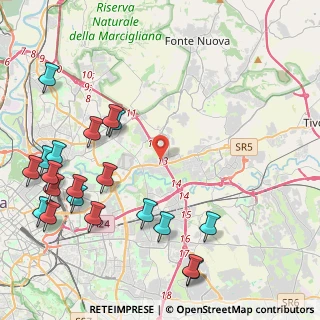 Mappa Via Smerillo, 00156 Roma RM, Italia (5.9175)