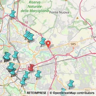 Mappa Via Smerillo, 00156 Roma RM, Italia (7.3215)