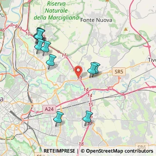 Mappa Via Smerillo, 00156 Roma RM, Italia (4.91455)