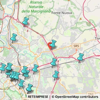 Mappa Via Smerillo, 00156 Roma RM, Italia (7.372)