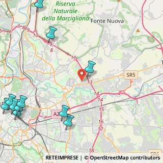 Mappa Via di Scorticabove, 00156 Roma RM, Italia (7.07182)