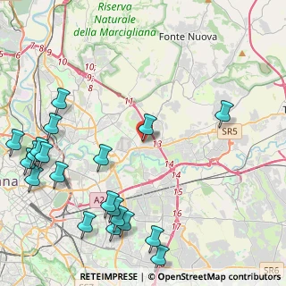 Mappa Via di Scorticabove, 00156 Roma RM, Italia (6.2355)