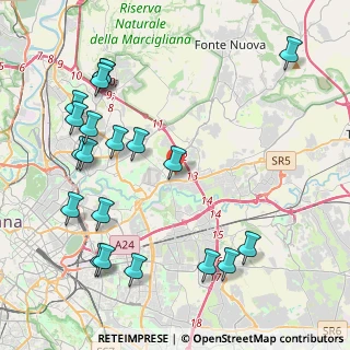 Mappa Via di Scorticabove, 00156 Roma RM, Italia (5.3535)