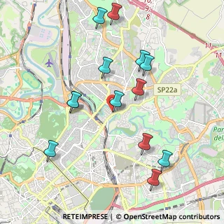 Mappa Via Vallarsa, 00141 Roma RM, Italia (2.22769)