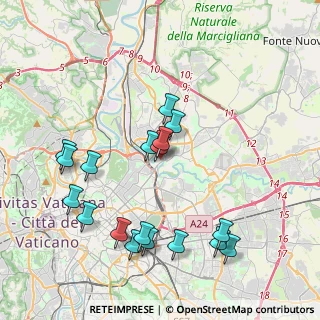 Mappa Via Vallarsa, 00141 Roma RM, Italia (4.47333)