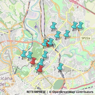 Mappa Via di Villa Chigi, 00199 Roma RM, Italia (2.00267)