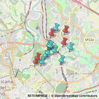 Mappa Via di Villa Chigi, 00199 Roma RM, Italia (1.25714)