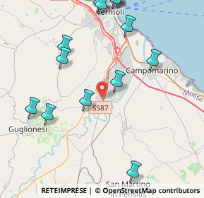 Mappa SS 87 Sannitica - km 215+890, 86039 Termoli CB, Italia (5.22154)