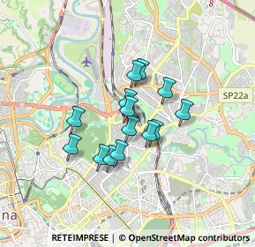 Mappa Via Felice Anerio, 00199 Roma RM, Italia (1.25357)