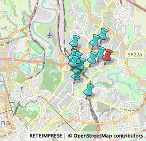 Mappa Via Felice Anerio, 00199 Roma RM, Italia (0.95571)