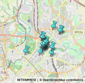 Mappa Via Felice Anerio, 00199 Roma RM, Italia (1.03222)