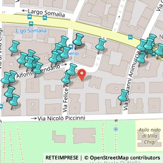 Mappa Via Felice Anerio, 00199 Roma RM, Italia (0.08929)