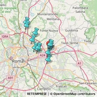 Mappa Via Cossinia, 00131 Roma RM, Italia (5.21583)