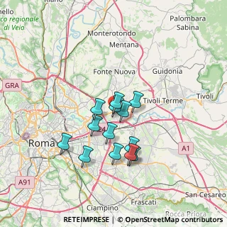 Mappa Via Cossinia, 00131 Roma RM, Italia (5.73769)