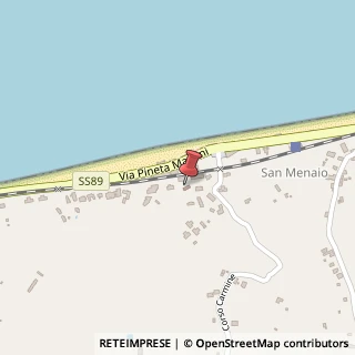 Mappa Via Salita Sant'Antonio, 71018 San Menaio FG, Italia, 71018 Vico del Gargano, Foggia (Puglia)
