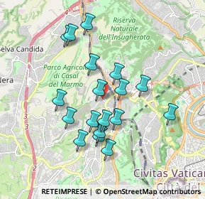 Mappa Via Andrea Verga, 00168 Roma RM, Italia (1.73722)