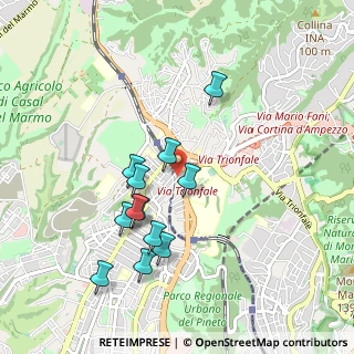 Mappa Via Ferrante Aporti, 00168 Roma RM, Italia (0.93083)