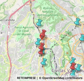 Mappa Via Vado Ligure, 00168 Roma RM, Italia (2.62077)
