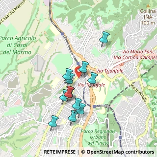 Mappa Via Vado Ligure, 00168 Roma RM, Italia (0.85)