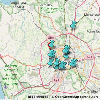 Mappa Via Vado Ligure, 00168 Roma RM, Italia (6.78933)