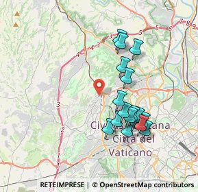 Mappa Via Vado Ligure, 00168 Roma RM, Italia (3.65294)