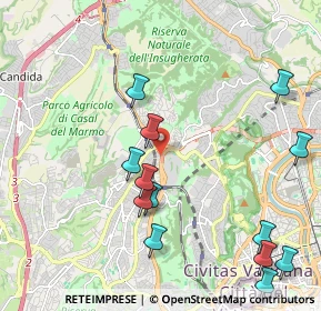 Mappa Via Tommaso Pendola, 00168 Roma RM, Italia (2.56923)