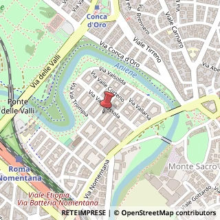 Mappa Via Valle Borbera, 24, 00141 Roma, Roma (Lazio)