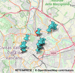 Mappa Viale Somalia, 00199 Roma RM, Italia (3.2155)