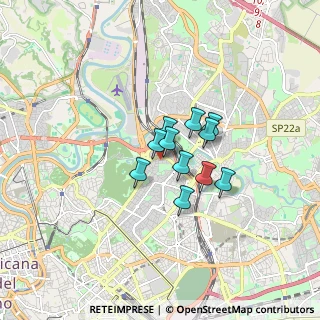 Mappa Via Alfonso Rendano, 00199 Roma RM, Italia (1.04273)
