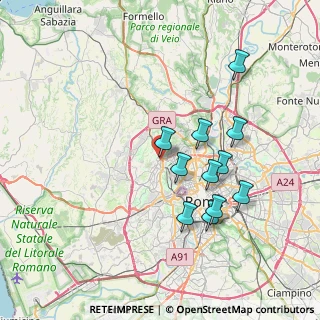 Mappa Via Paolo Fiordespini, 00168 Roma RM, Italia (7.29091)