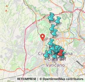 Mappa Via Paolo Fiordespini, 00168 Roma RM, Italia (3.60471)