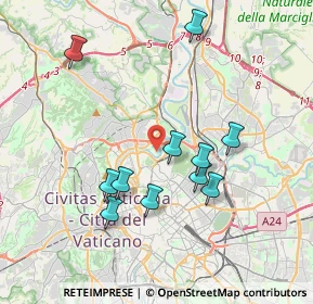 Mappa Via delle Fornaci di Tor di Quinto, 00191 Roma RM, Italia (3.79727)