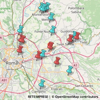 Mappa Via Cepagatti, 00131 Roma RM, Italia (9.6575)