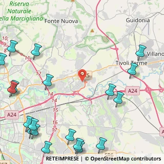 Mappa Via Cepagatti, 00131 Roma RM, Italia (7.4235)