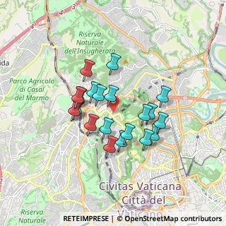 Mappa Via Guido Alfani, 00135 Roma RM, Italia (1.4755)