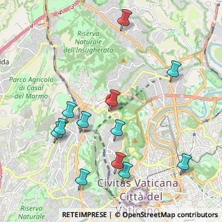 Mappa Via Guido Alfani, 00135 Roma RM, Italia (2.42083)