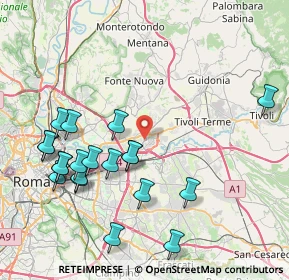 Mappa Viale del Tecnopolo, 00131 Roma RM, Italia (9.5535)