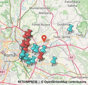 Mappa Viale del Tecnopolo, 00131 Roma RM, Italia (8.3995)