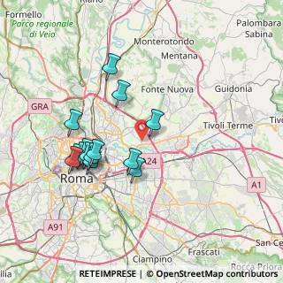 Mappa Via Osimo, 00156 Roma RM, Italia (7.45714)