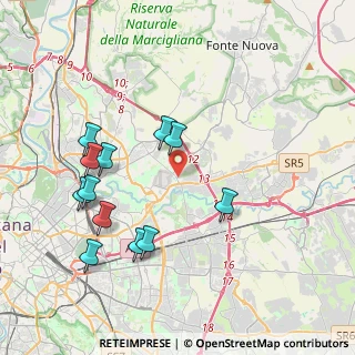 Mappa Via Osimo, 00156 Roma RM, Italia (4.30417)