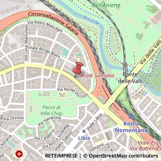 Mappa Viale Somalia, 201, 00199 Roma, Roma (Lazio)