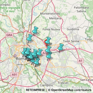 Mappa Via S. Alessandro, 00131 Roma RM, Italia (7.5405)