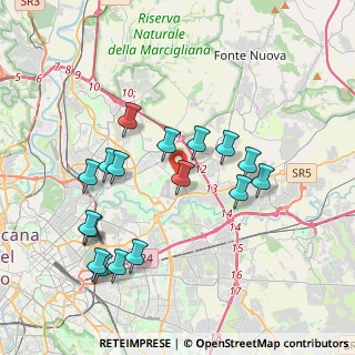 Mappa Via Sarnano, 00156 Roma RM, Italia (4.09294)