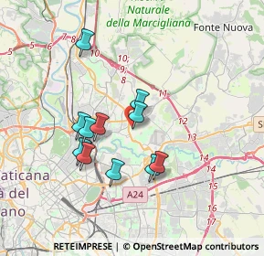 Mappa Viale Rousseau, 00137 Roma RM, Italia (3.18636)