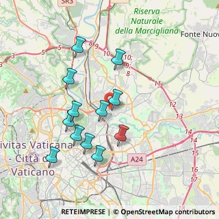 Mappa Via Etna, 00141 Roma RM, Italia (3.75833)